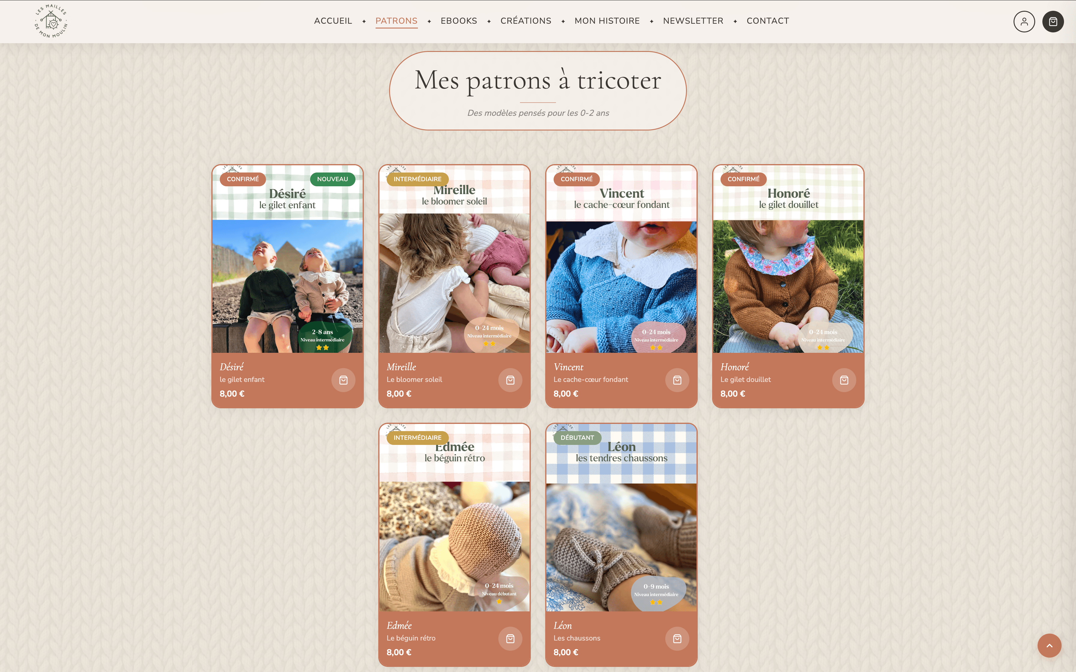 Nouveau site Les Mailles de mon Moulin par Vexavia