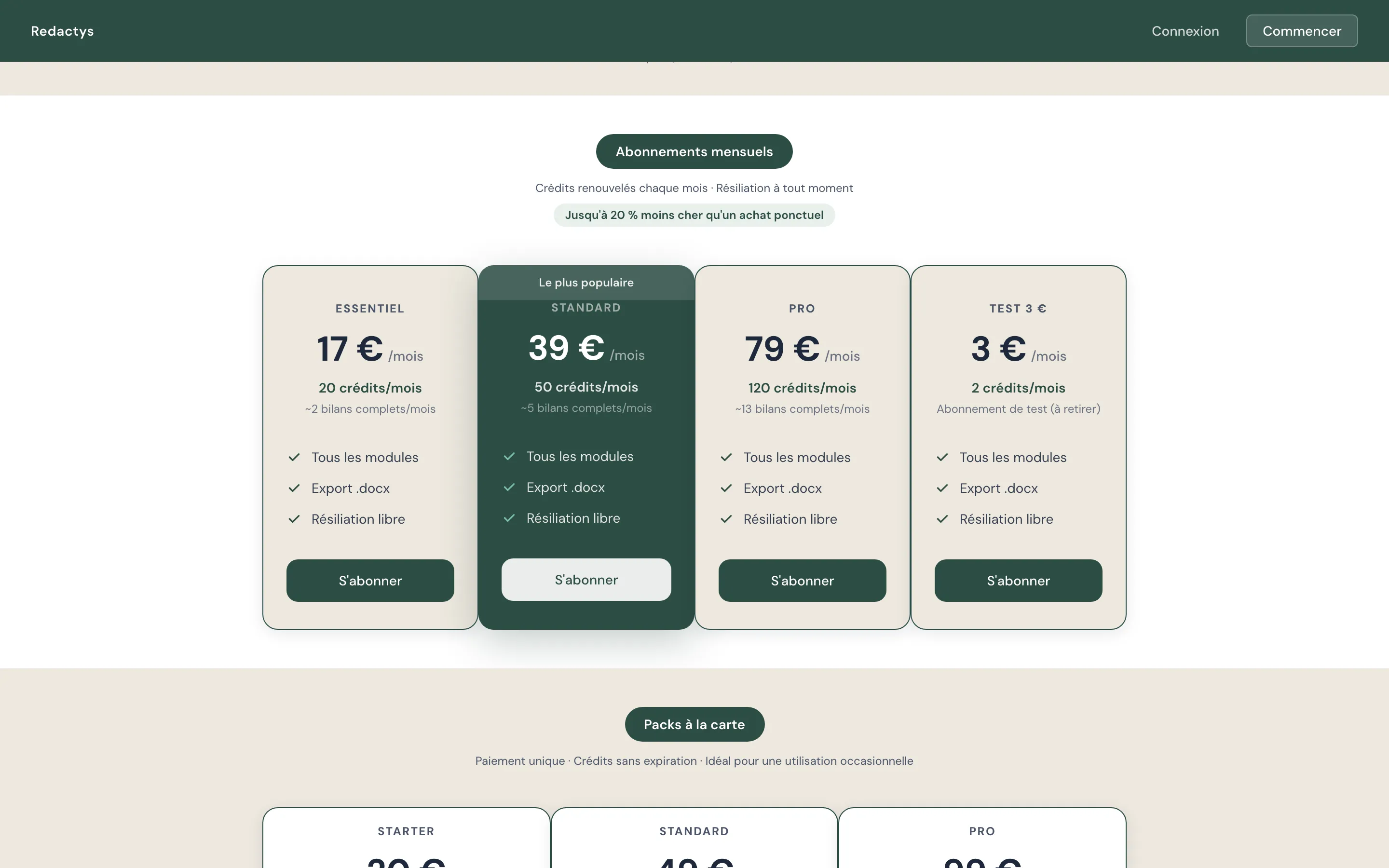 Modules de rédaction de Redactys, de l'anamnèse à la relecture critique — produit conçu par Obrentis