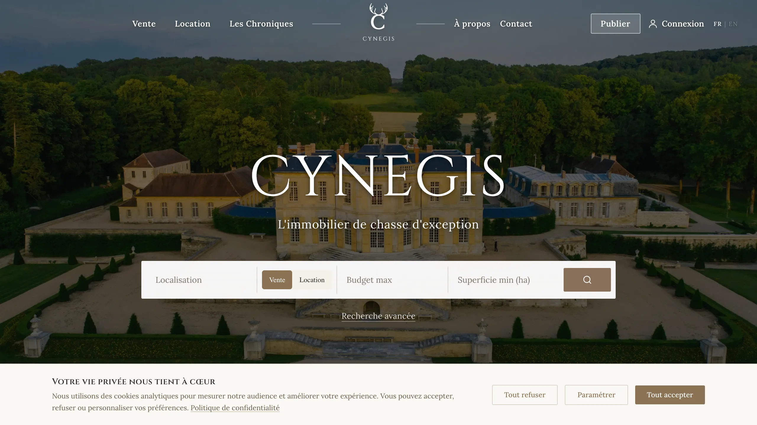 cynegis.com — réalisé par Obrentis